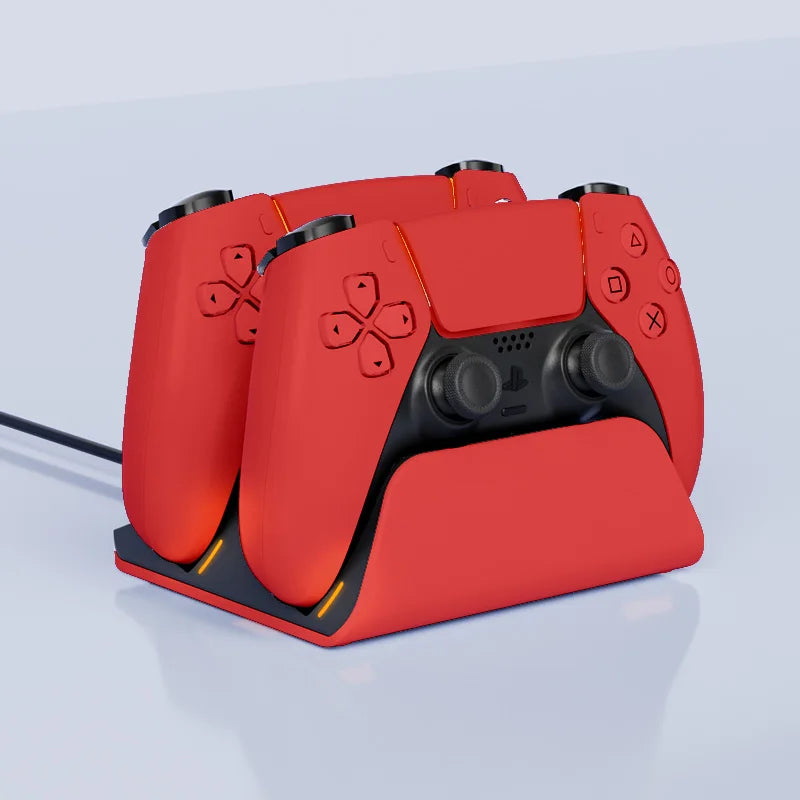 PS5 Dual Controller Fast Charging Dock – Wireless Gamepad Charger Station