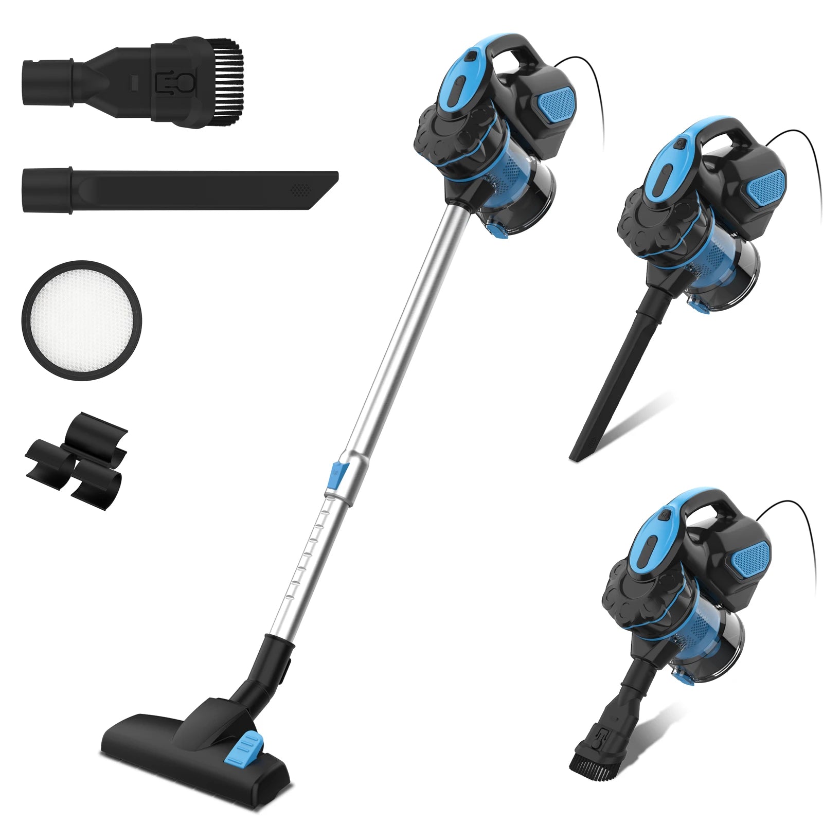 INSE I5 Corded Vacuum Cleaner — 600W 18000Pa 2-in-1 HEPA Filter Handheld Stick Vacuum for Home, Carpet & Pet Hair