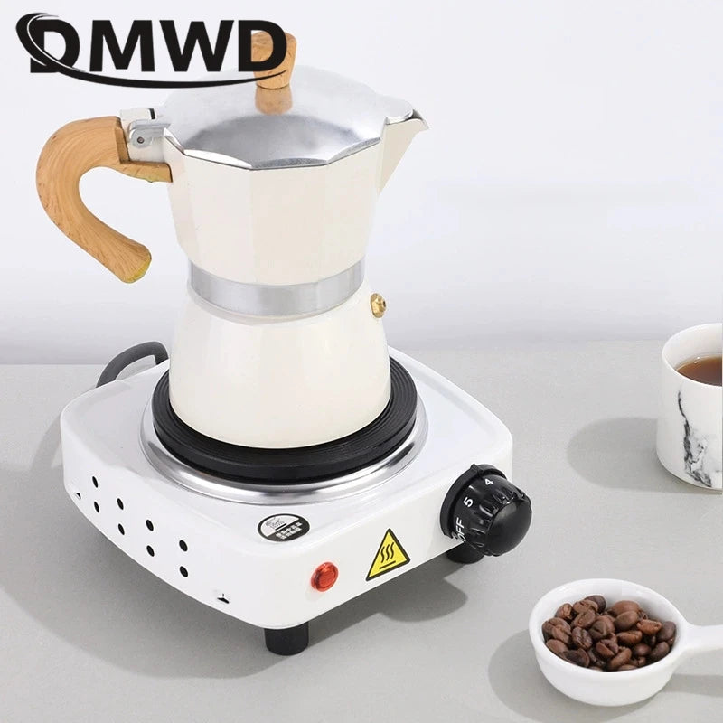 DMWD 110V Electric Hot Plate & Mini Stove – Coffee, Milk Tea & Mocha Heater, Small Furnace, US Plug