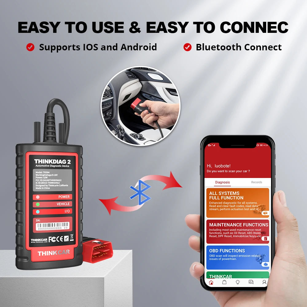 THINKCAR Thinkdiag 2 OBD2 Scanner — Full System Diagnostic
