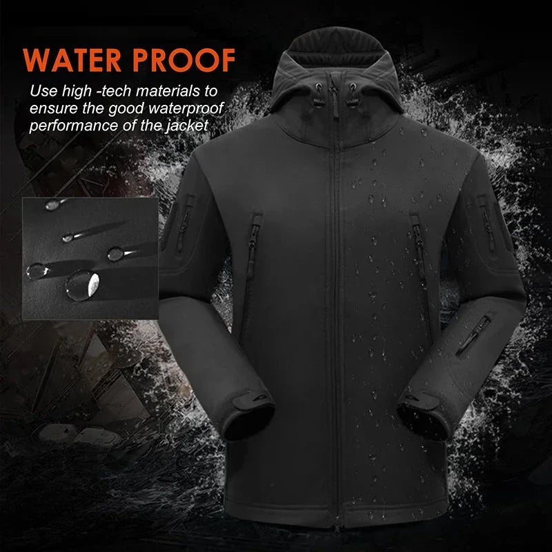 Men's Tactical Fleece Set – Waterproof Soft Shell Jacket & Pants