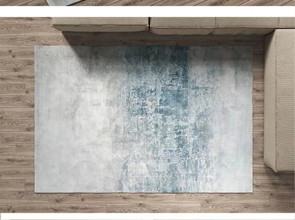 Nordic Geometric Large Area Rug – Washable Non-Slip Carpet for Living Room & Bedroom