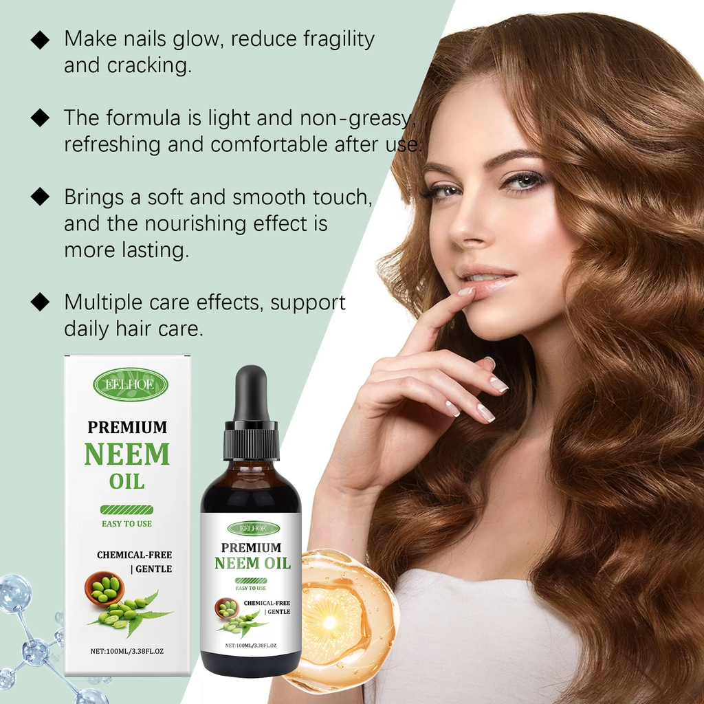 Eelhoe Neem Oil Essential Oil — Scalp Nourishing Skincare Armor Massage Oil