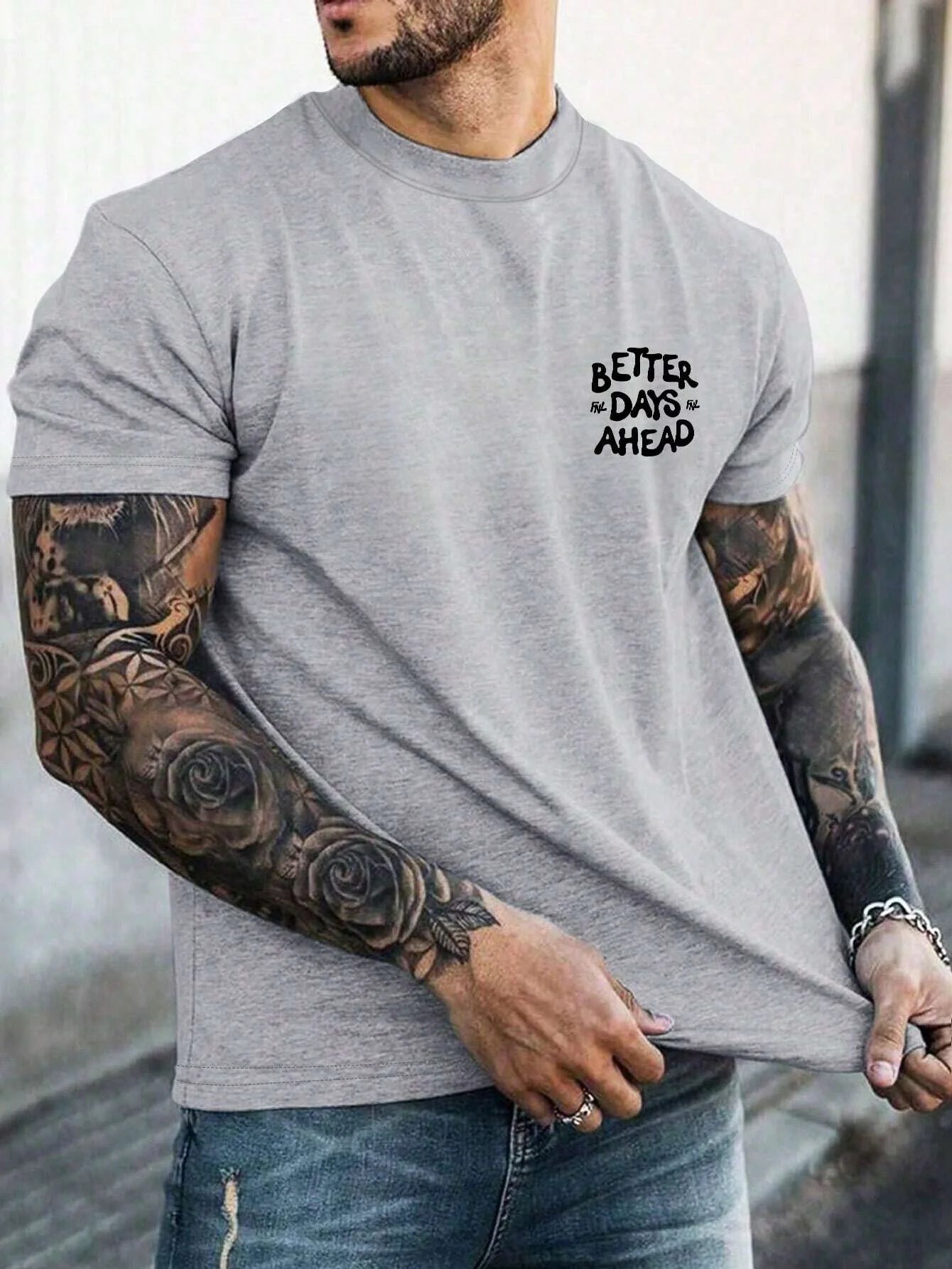 Better Days Ahead Graphic Oversized T-Shirt — Casual Unisex Cotton Tee