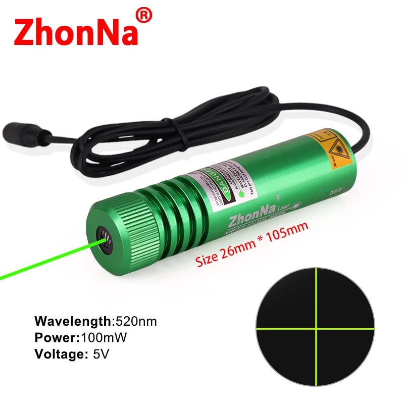 520nm Industrial Laser Locator – Cross, Line & Point Laser for Wood, Stone & Aluminum