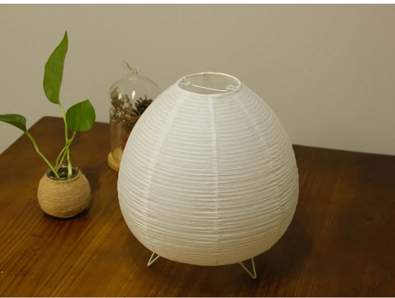 Rice Paper Table Lamp – White Lantern Design