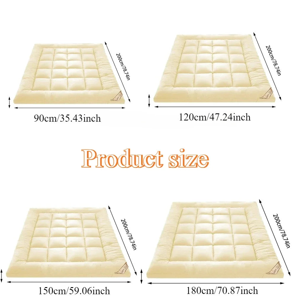 10cm Soft Folding Mattress Topper – Tatami Floor Bed, Breathable Skin-Friendly, Guest Use