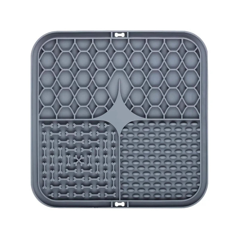 Silicone Slow Feeder Lick Mat with Suction Cup