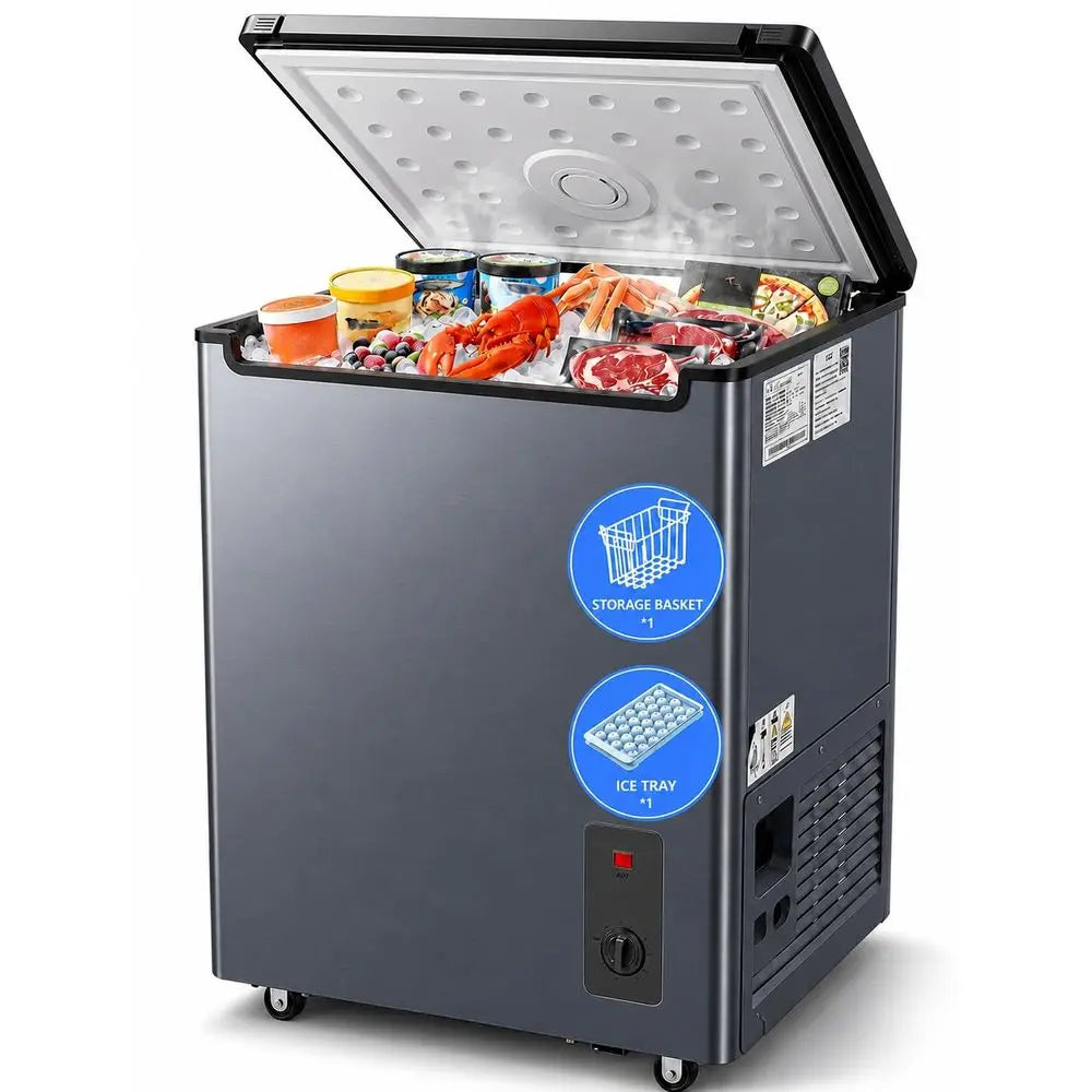 Compact Deep Freezer with Adjustable Temperature Control – Energy Efficient & Low Noise