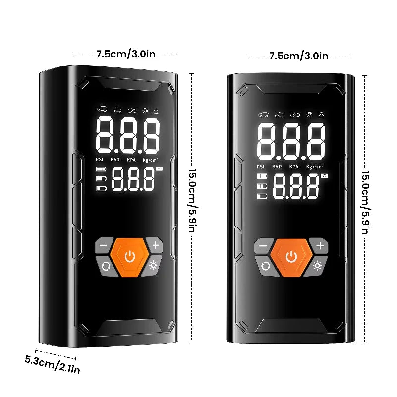 Cordless Tire Inflator with Digital Gauge, 150 PSI