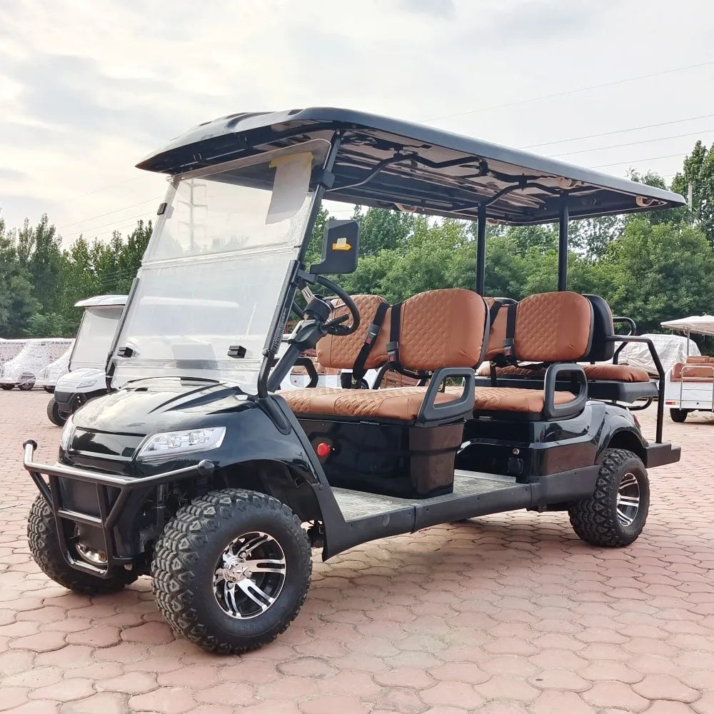 Street Legal 2-Seat Electric Golf Cart — 48V–72V AC Controller, 5000W Motor