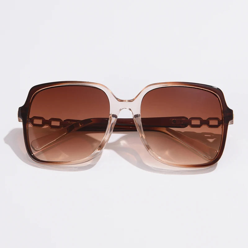 Women's Fashion Square Cycling Sunglasses | Big Frame Colorful Gradient Outdoor Shades