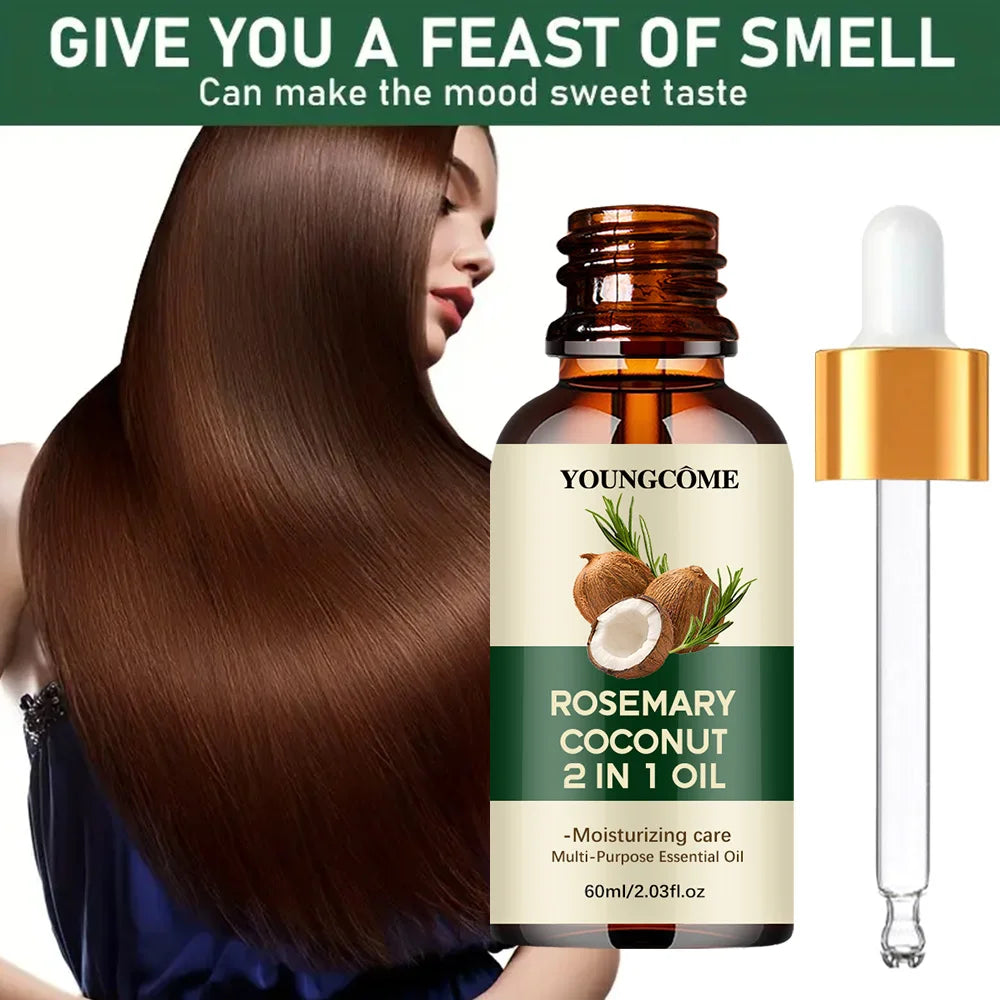 Rosemary Essential Oil for Hair Loss & Scalp Health — Pure Botanical Hair Growth Treatment