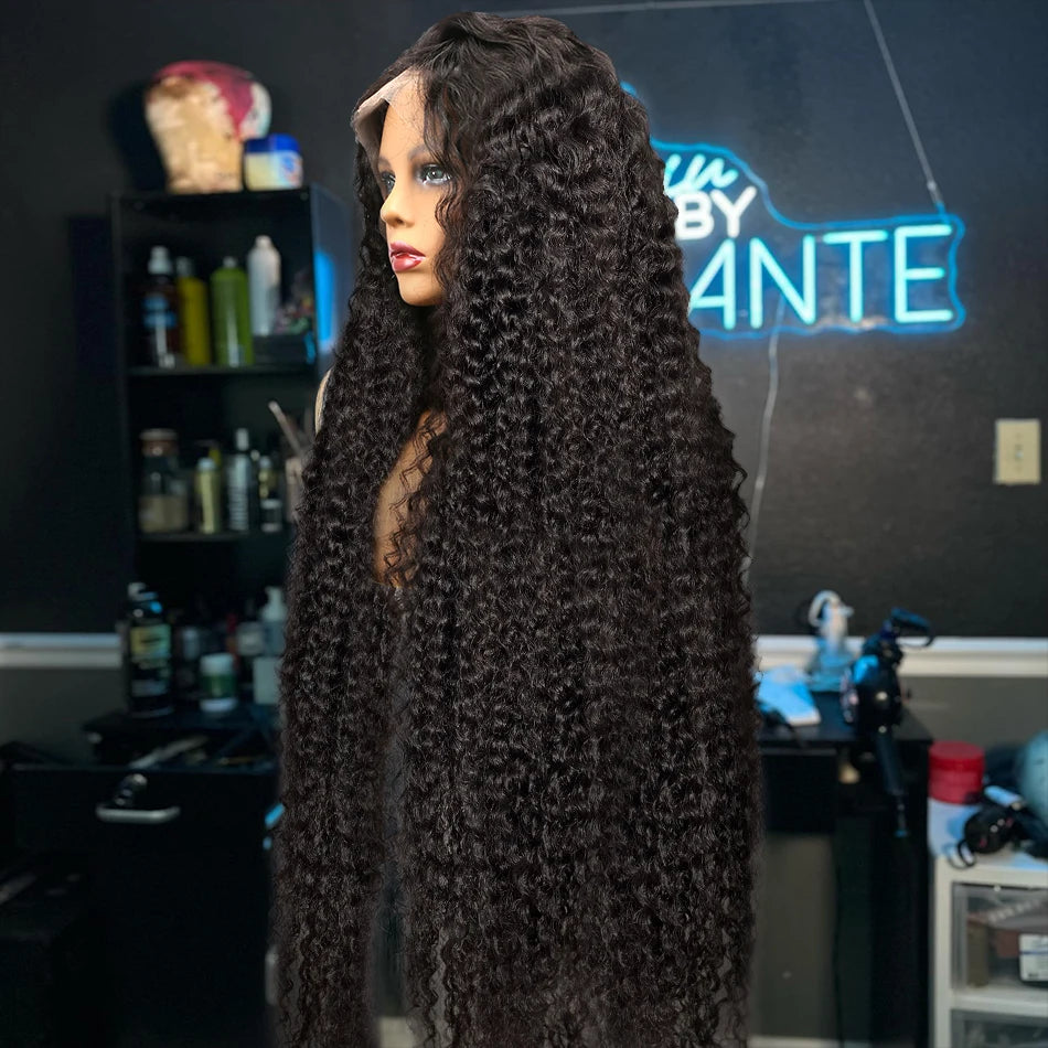 Rosabeauty 34 36inch Hd 13x4 13x6 Curly Wigs Deep Wave Frontal Wig Brazilian Curly Human Hair Wig Loose Water Wave Wig For Women
