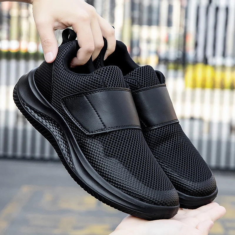 Men's Wide Orthopedic Diabetic Walking Shoes – Soft Adjustable for Swollen Feet, Bunions & Thumb Eversion