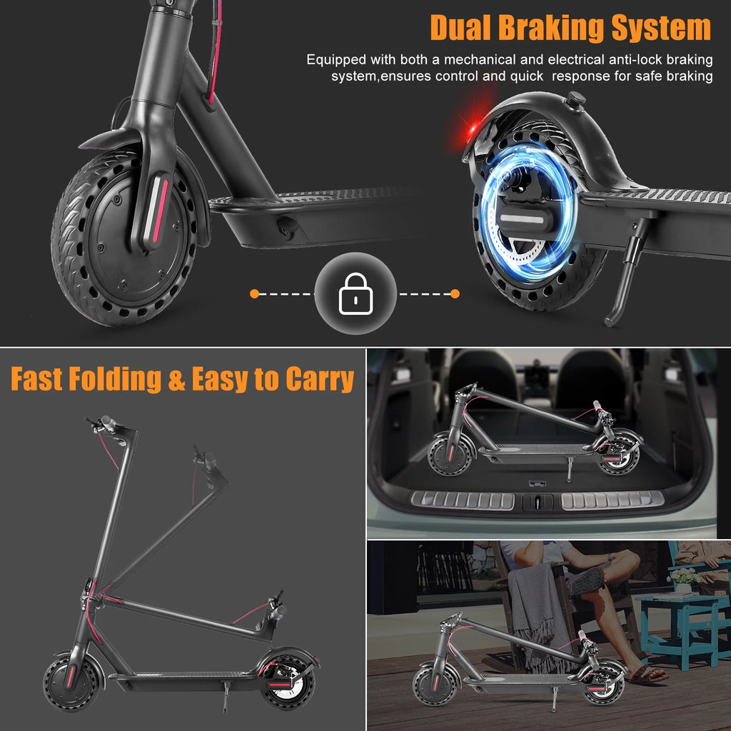 AiliFE HS-04Pro Electric Scooter — 350W Motor, 19 MPH, 36V Smart App, 8.5" Tires, Foldable