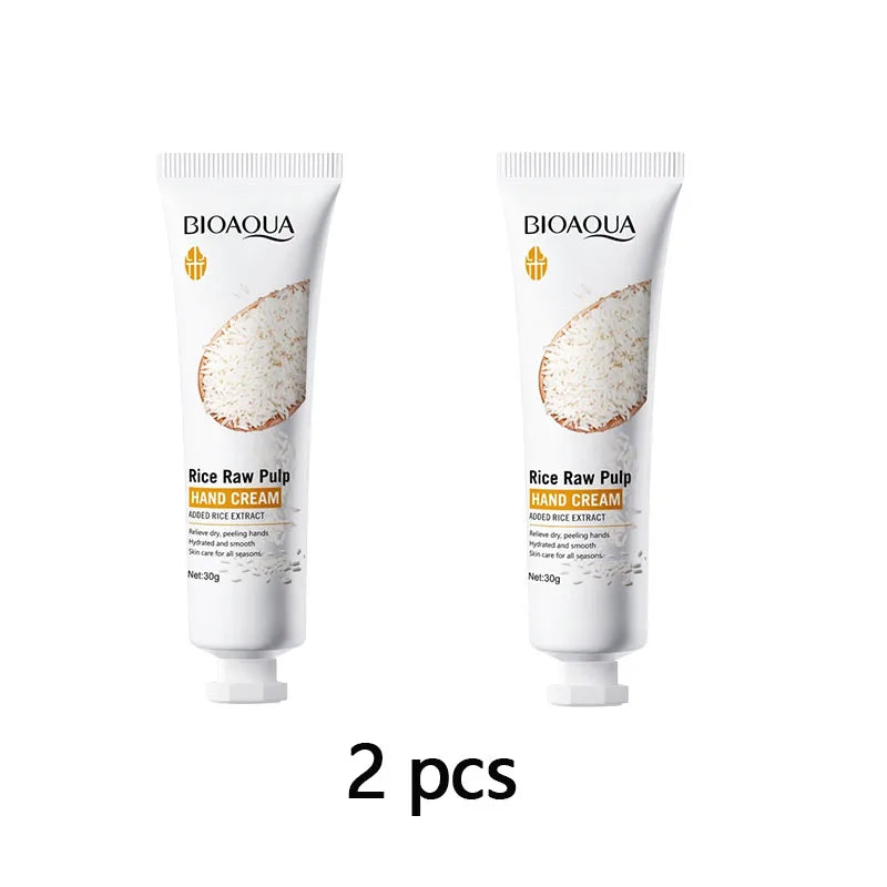 BIOAQUA Rice Hand Cream — Moisturizing, Brightening & Anti-Cracking Hand Care