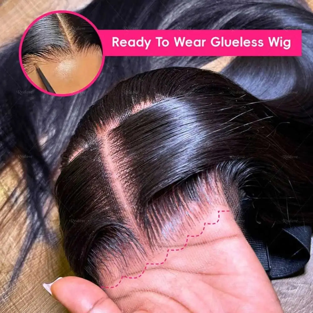 40–42 Inch Bone Straight Lace Front Wig | Glueless 13x4 13x6 HD Lace Human Hair for Women