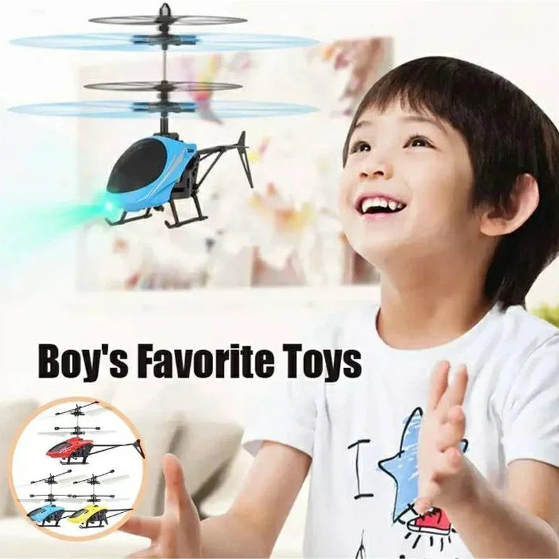 Induction Control Rechargeable Mini Helicopter Toy – Indoor RC Aircraft Gift for Boys & Girls