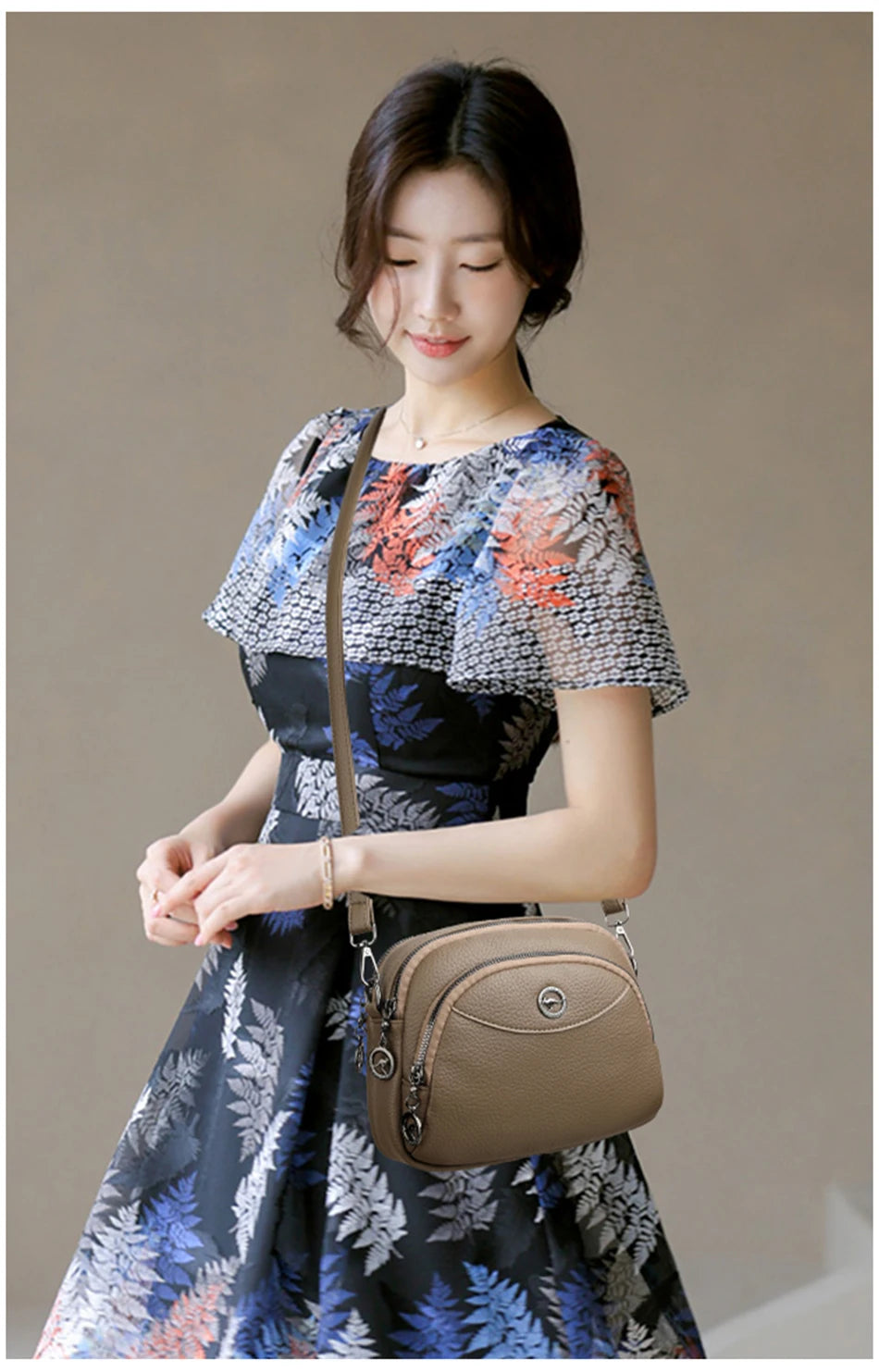 Luxury Solid Color Square Shoulder Crossbody Bag – Vintage PU Leather Messenger Handbag for Women