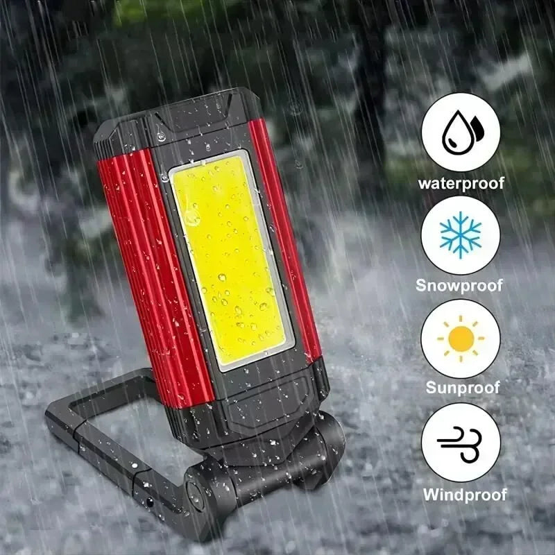 ESMARTER K011 XPE+COB Work Light – 600 Lumen, 5 Modes, Power Bank Function, IP64, USB Rechargeable