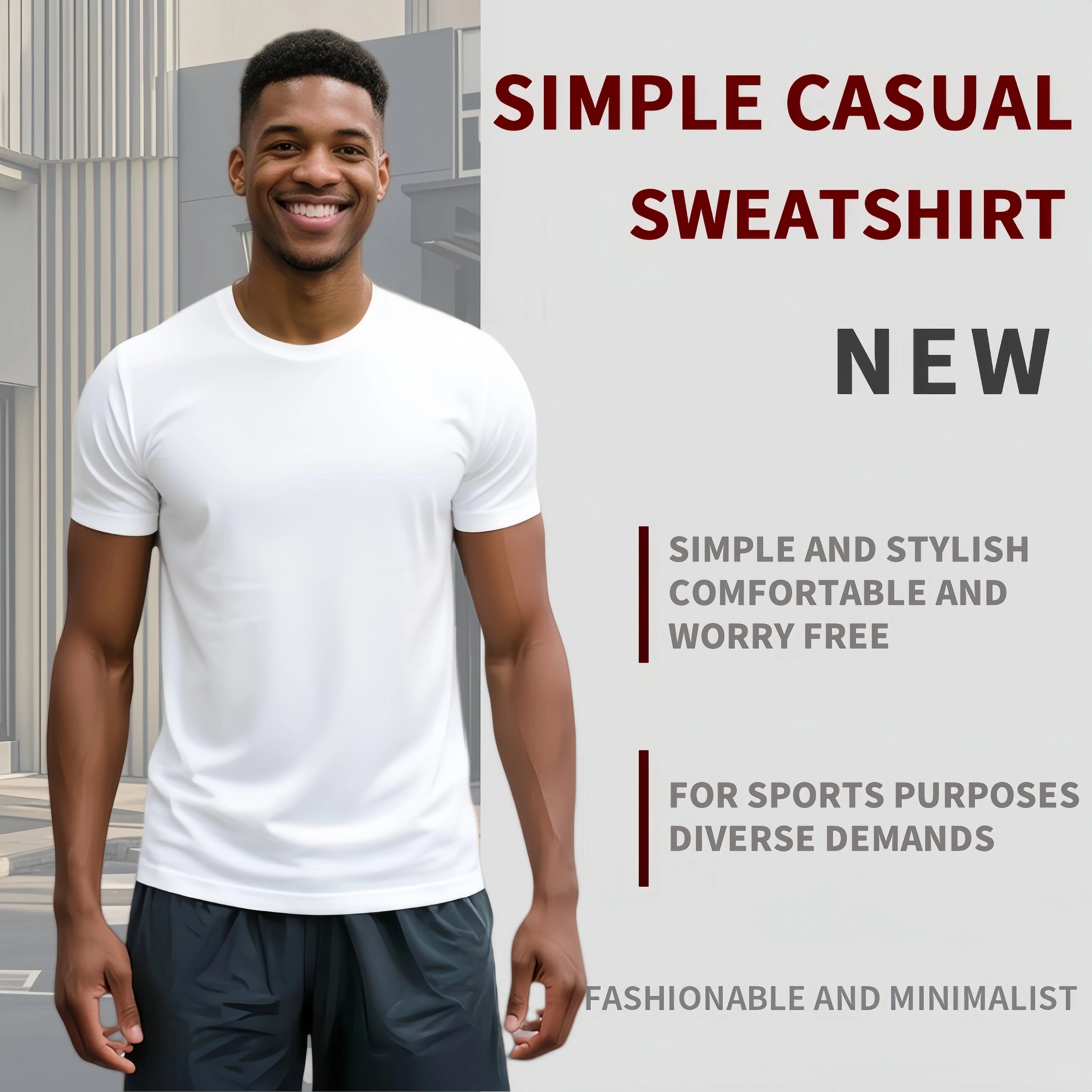 Men's 5-Pack Quick-Dry Short Sleeve Sport Shirts — Moisture-Wicking Training Tees
