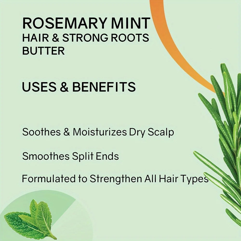 GZE Rosemary Mint Natural Hair Growth Butter — Scalp Nourishing & Growth Stimulating Treatment