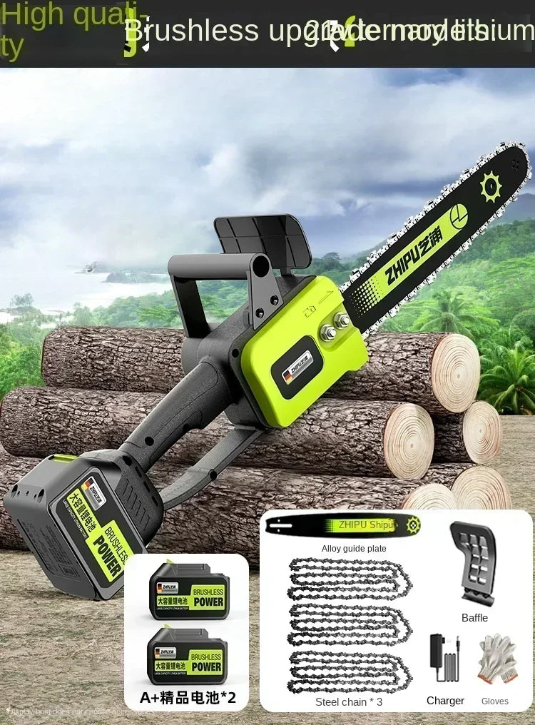 Portable Handheld Electric Saw — Cordless Mini Chainsaw for Wood Cutting