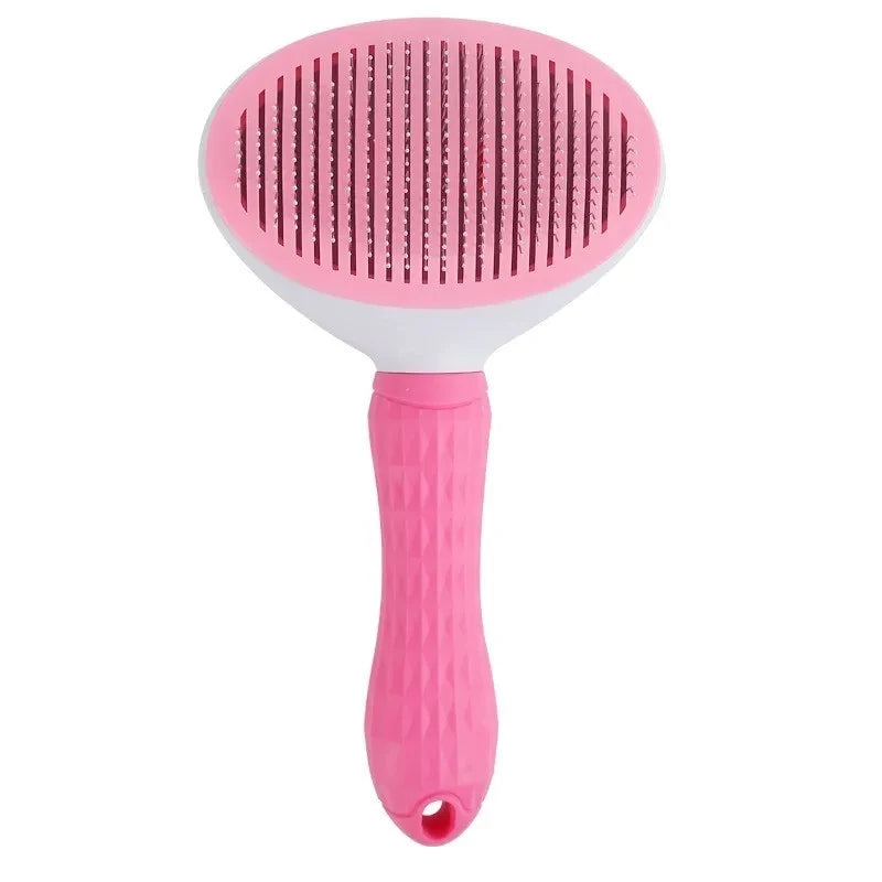 Self-Cleaning Pet Grooming Brush – Dog & Cat Dematting Comb for Shedding & Hair Removal