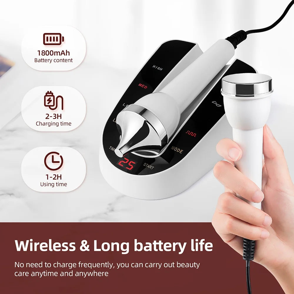 1MHz Ultrasonic Facial Beauty Machine – Lifting, Anti-Aging, Skin Tightening & Eye Care SPA Device