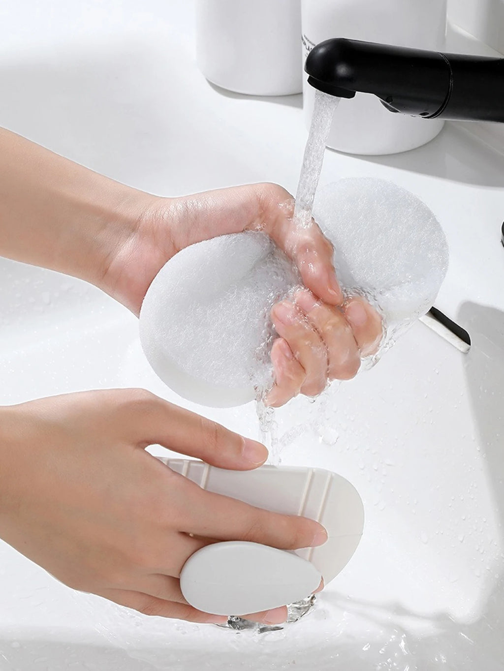 Flexible Bendable Cleaning Brush — Sponge Scrubber for Hard-to-Reach Areas