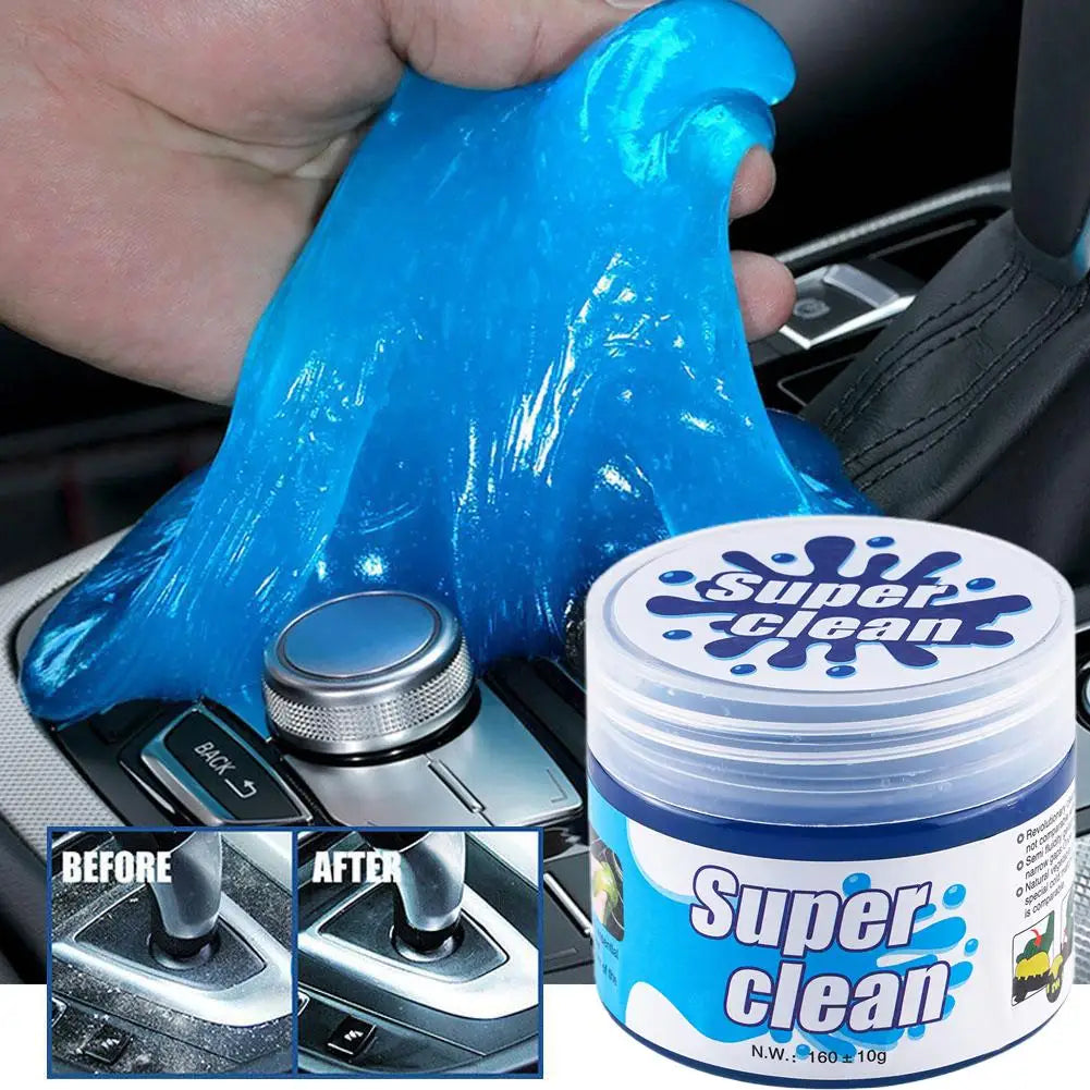 Car Interior Cleaning Soft Gel Duster – Dashboard, Air Vent & Laptop Keyboard Dust Remover