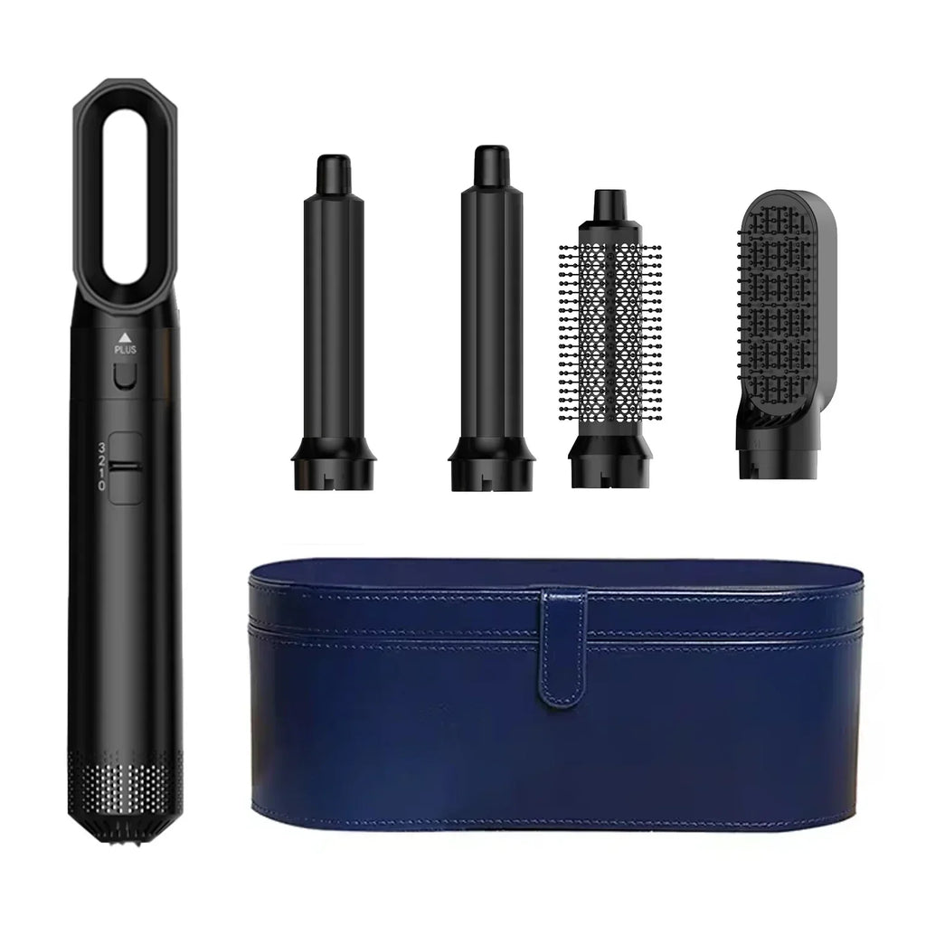 5-in-1 Ionic Hair Dryer & Styler Set – High-Speed Hot Comb Brush & Straightener