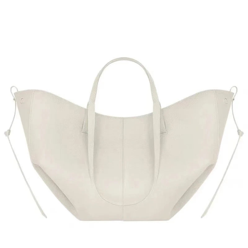 Large Capacity Genuine Cowhide Leather Tote Bag – Underarm Shoulder Bag for Women 2026