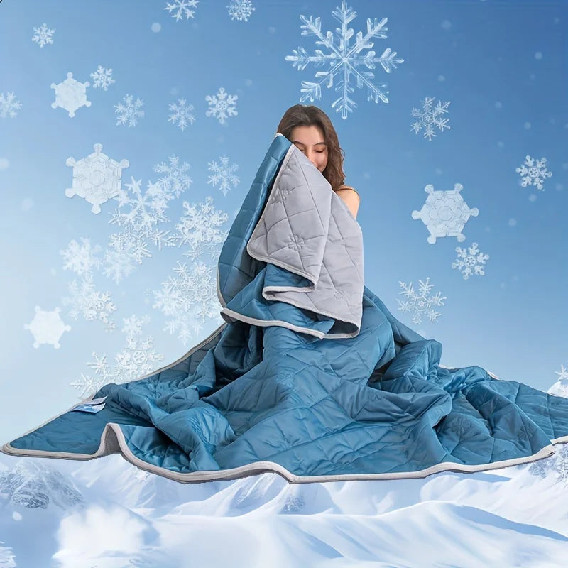 Summer Cooling Blanket – Ultra-Soft Lightweight Breathable Throw for Hot Sleepers & Cooling Pillows