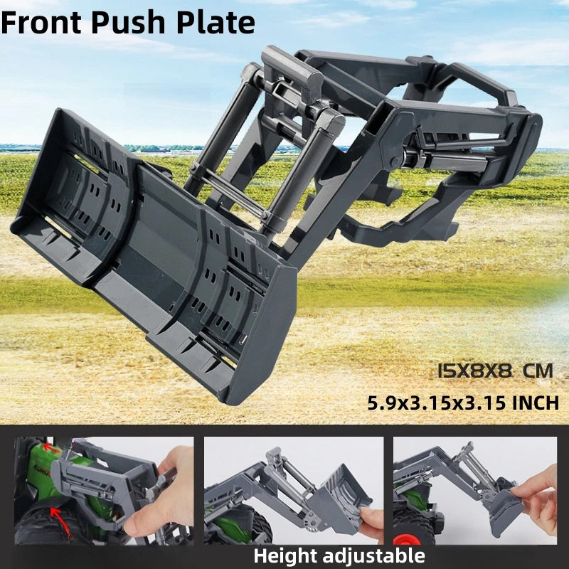 Large Scale Farm Tractor Toy Playset with Trailer & Accessories – DIY Farmer Transport Set