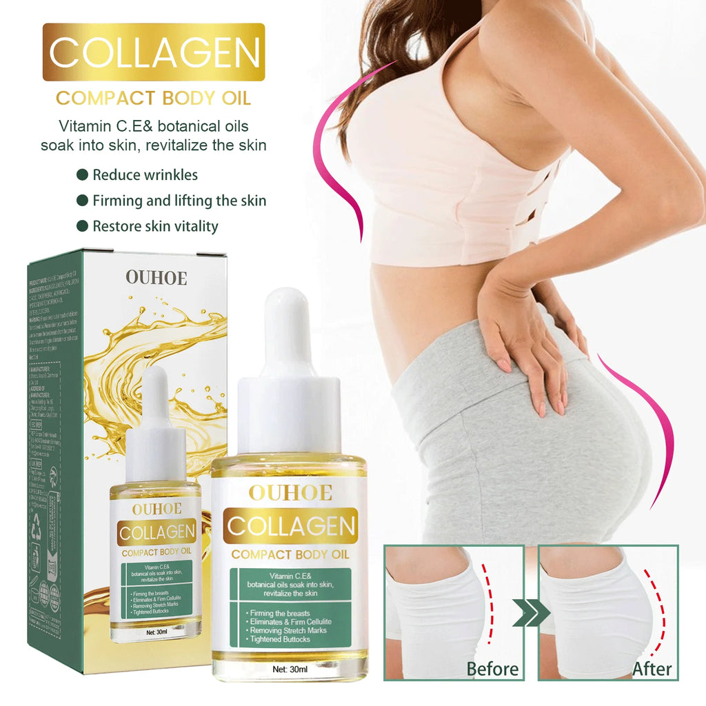 Ouhoe Collagen Body Oil — Skin Tightening, Firming & Anti-Stretch Mark Massage Oil 30ml
