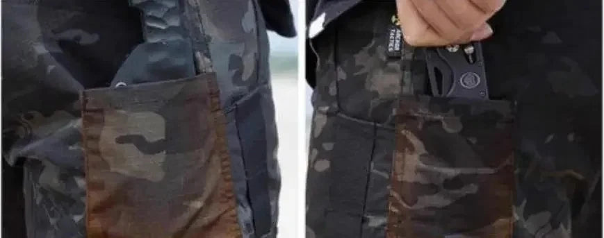 Men's Tactical Waterproof Multi-Pocket Cargo Pants — Durable Outdoor Work Trousers