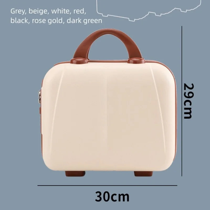 Portable ABS Makeup Organizer Case – Password Lock, Carry-On