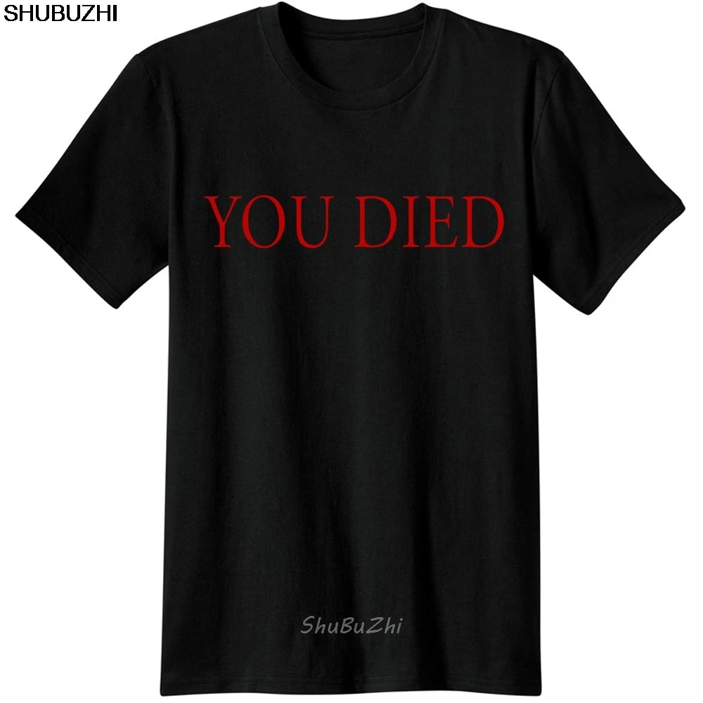 Dark Souls "You Died" Gaming T-Shirt — Novelty Video Game Graphic Tee
