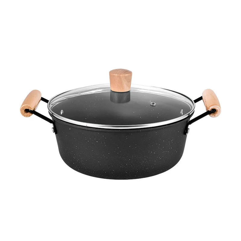 3-Piece Nonstick Cookware Set – Wok, Soup Pot & Frying Pan