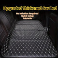 Foldable Car Backseat Travel Mattress – Faux Leather No-Inflation Road Trip Bed