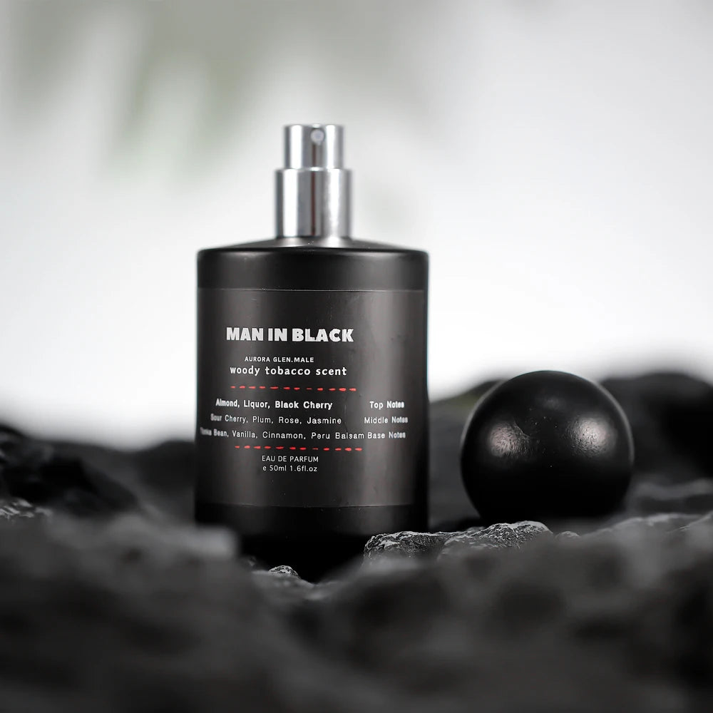 Black Noir Tobacco & Leather Men’s EDP 50ml – Woody Rum Tonka Bean Spicy Amber Cologne