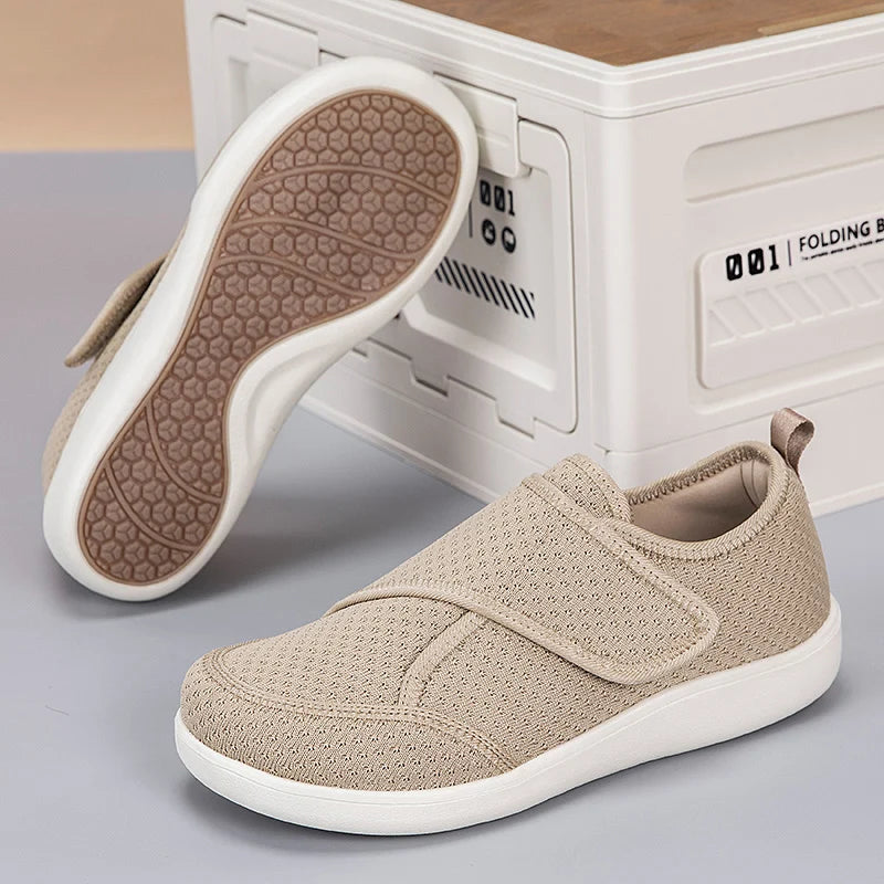 Adjustable Open-Toe Diabetic Shoes for Elderly – Wide Fit Orthopedic Sandals