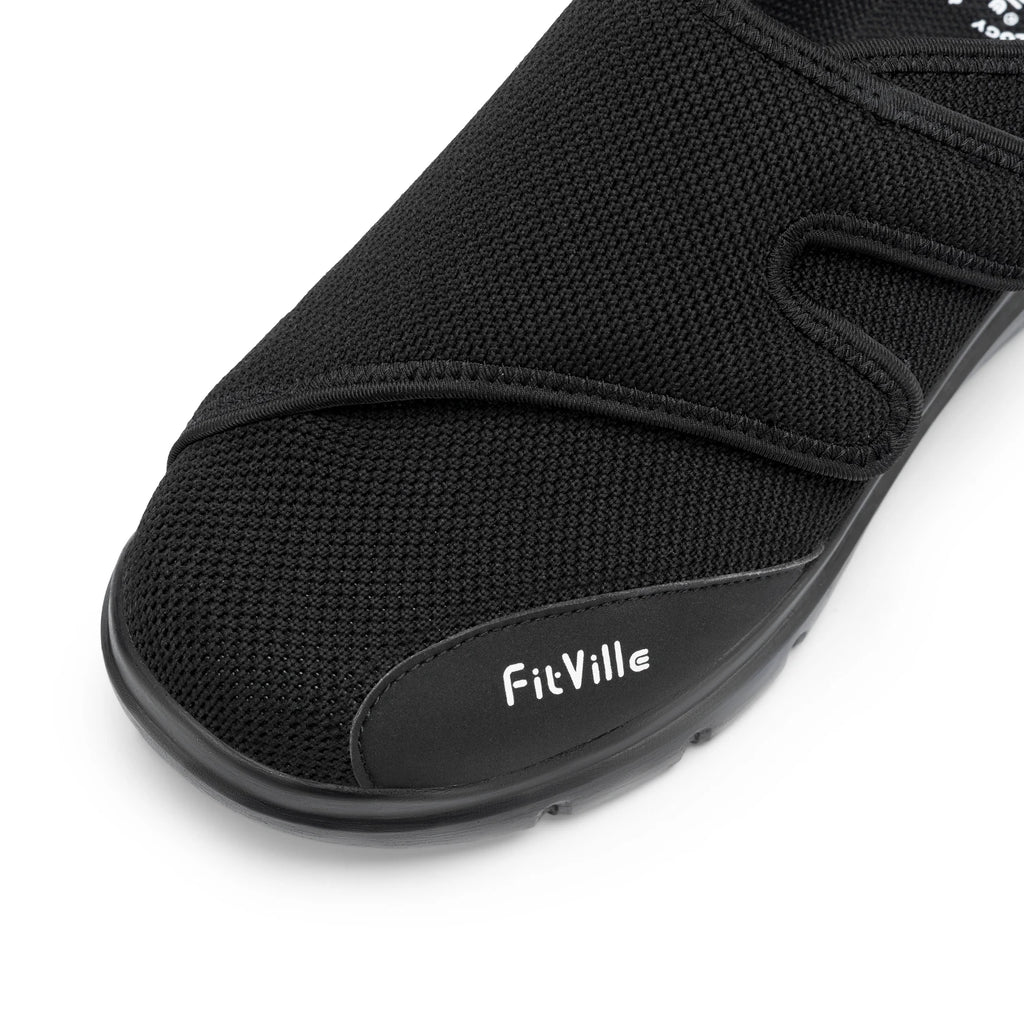 Men's Extra Wide Diabetic Half Slippers – Adjustable Lightweight for Swollen Feet & Plantar Fasciitis