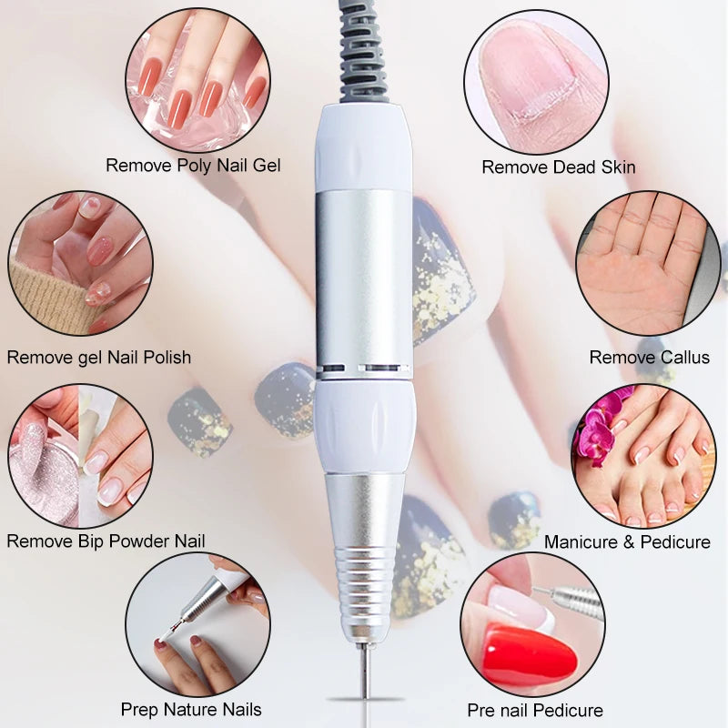 35,000 RPM Electric Nail Drill Handpiece Pen