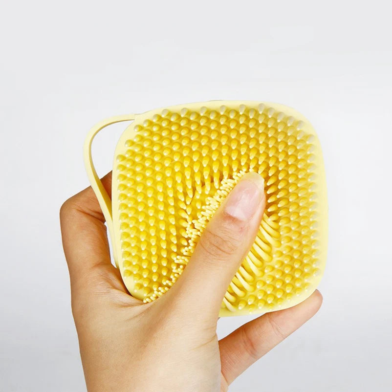 Silicone Pet Bath Massage Grooming Gloves