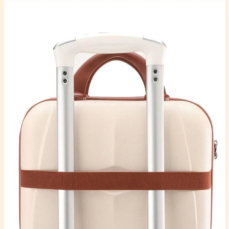 Portable ABS Makeup Organizer Case – Password Lock, Carry-On