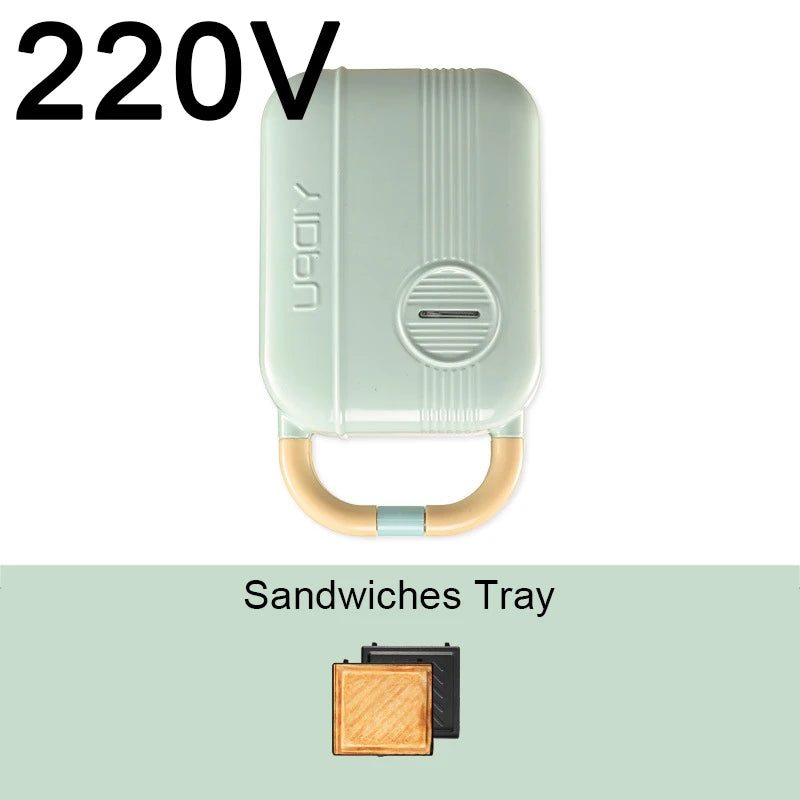 Mini Sandwich Maker & Breakfast Multi Cooker – Electric Toaster, Pancake, Waffle & Donut Maker for Kitchen