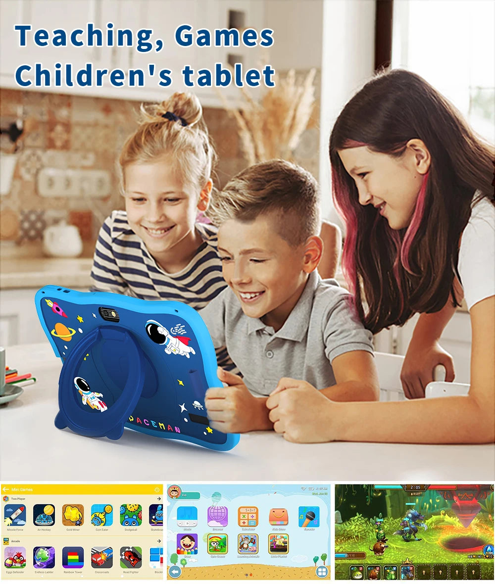 BDF 7" Kids Tablet – 4GB RAM, 64GB, Android 13, Dual Camera, Wi-Fi